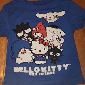 Hello kitty and friends junior extra small blue shirt